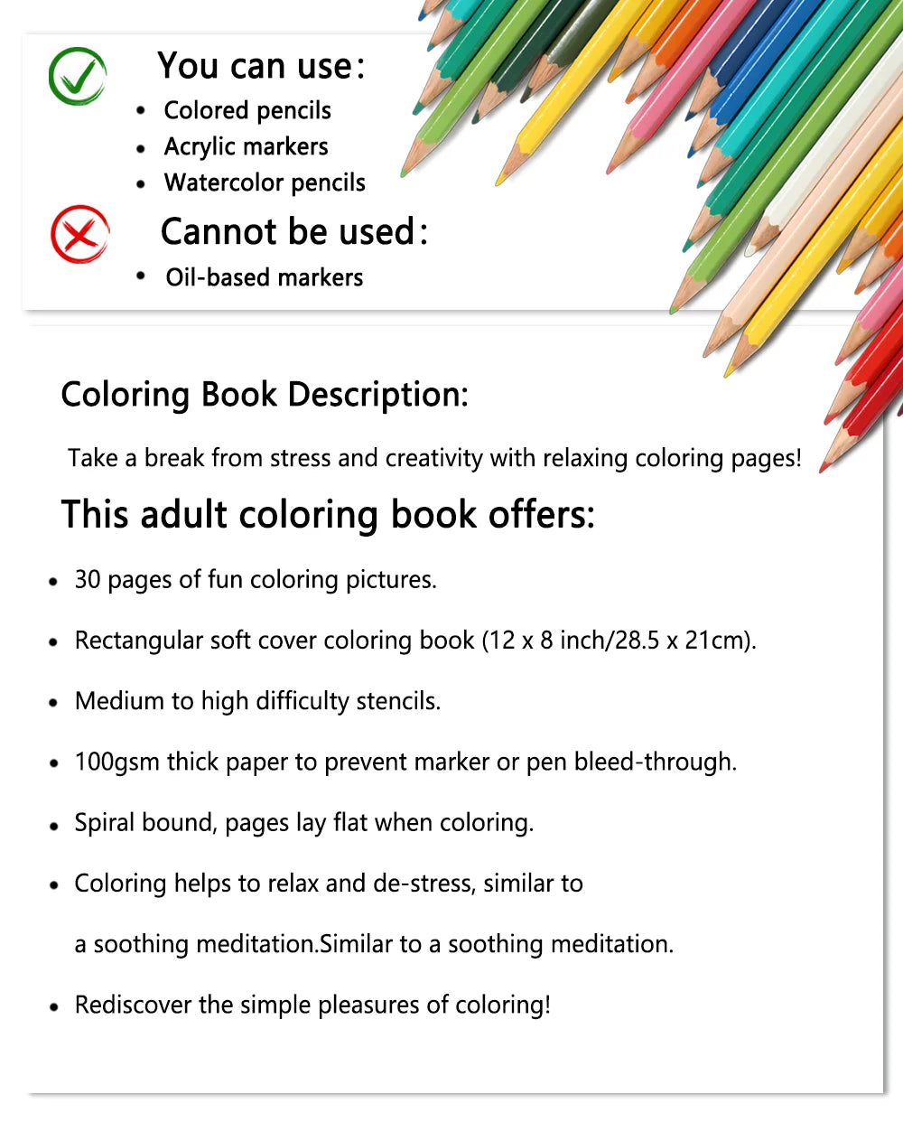 Floral Spiral Coloring Book